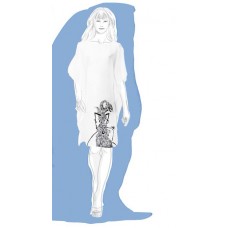 Wayang Kulit Kaftan Long (White)